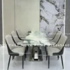 ComBo Bàn Đá Vi Tinh Thể 160cm Và 6 Ghế Họa Tiết Xương Cá 4 ComBo Bàn Đá Vi Tinh Thể 160cm Và 6 Ghế Họa Tiết Xương Cá