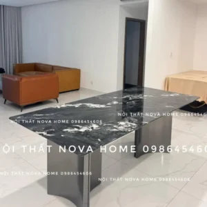 Nova Home 24 BAMD02 – Bàn Ăn Mặt Đá Cẩm Thạch