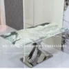 BAMD01 – Bàn Ăn Mặt Đá Tự Nhiên Trụ Inox