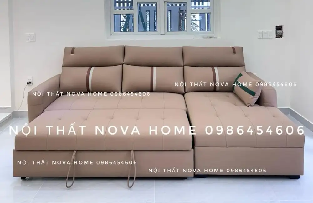 Sofa Giường Kéo Da Bò Thông Minh 6 Sofa Giường Kéo Da Bò Thông Minh