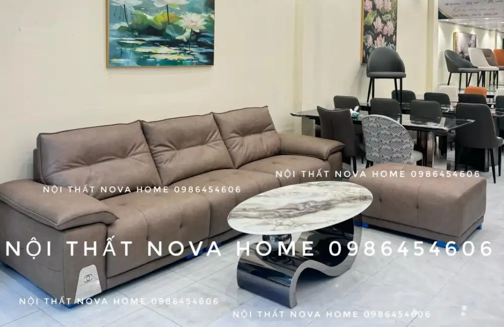 SoFa Văng Đôi Kèm Đôn Nova Lux 2 SoFa Văng Đôi Kèm Đôn Nova Lux