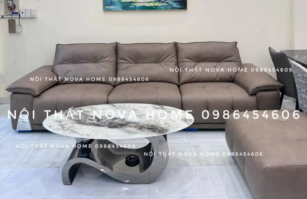 SoFa Văng Đôi Kèm Đôn Nova Lux 3 SoFa Văng Đôi Kèm Đôn Nova Lux