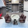 BAOV01 – Bàn Ăn Mặt Đá Oval Tự Nhiên Hiện Đại