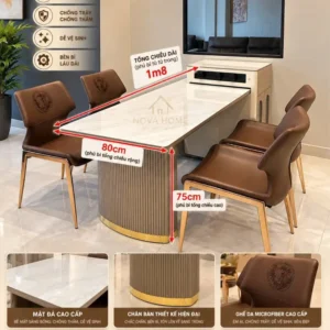 Nova Home 21 BADB01 – Bàn Ăn Đảo Bếp