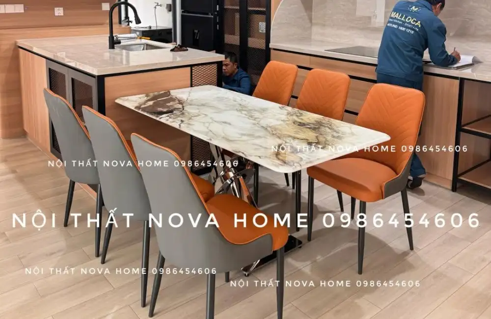 GABD06 Ghế Ăn Họa Tiết Xương Cá