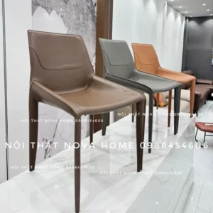 Nova Home 38 GACC04 Ghế Ăn Cao Cấp Saddle Leather