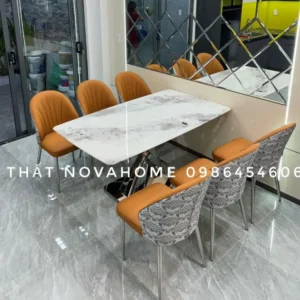 Nova Home 35 GACC07 Ghế Ăn Sò Phối Hoa Văn
